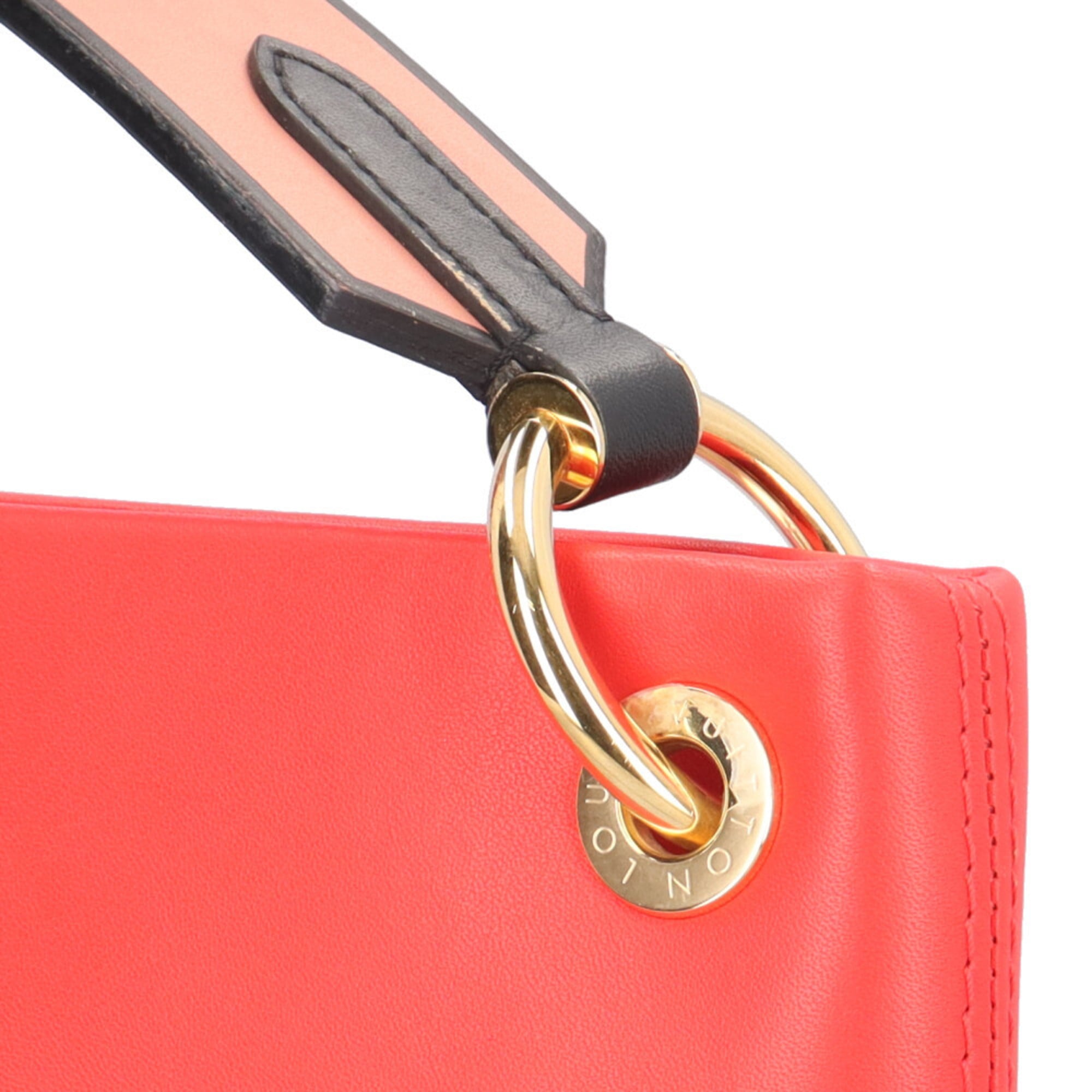 Louis Vuitton Brown Red Color Monogram Canvas Shoulder Bag