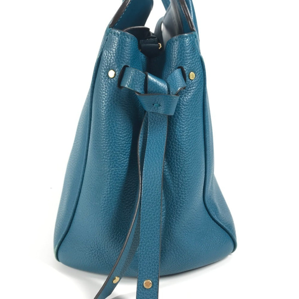 Louis Vuitton Blue Leather Shoulder Bag Tote Bag