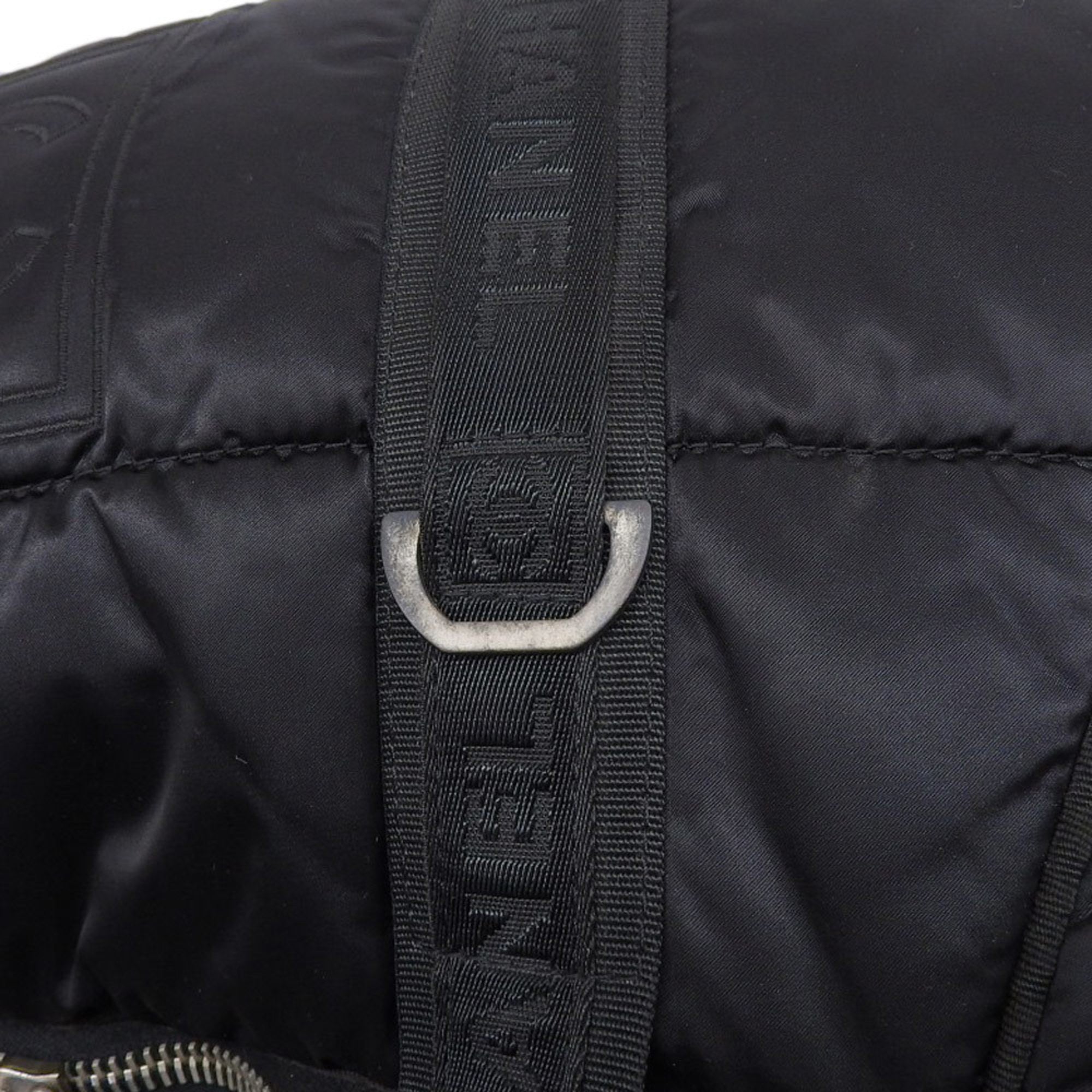 Chanel Black Nylon Boston Bag
