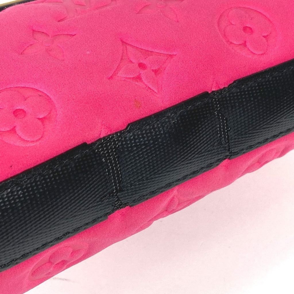 Louis Vuitton Black Galle Monogram Pink Monogram Clutch Bag Pouch