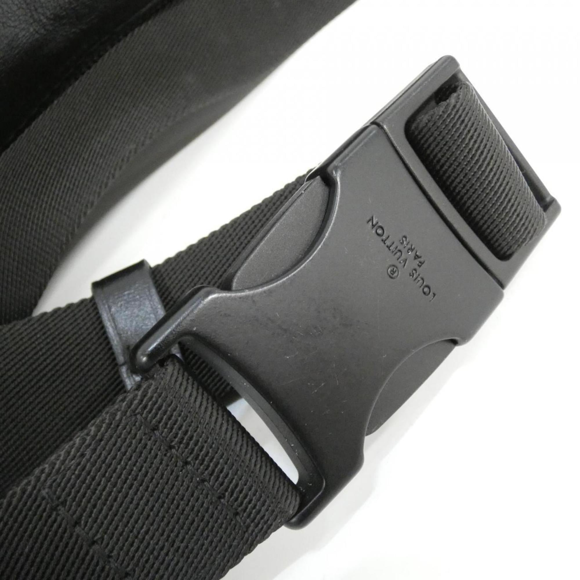 Louis Vuitton Black Coated Canvas Shoulder Bag