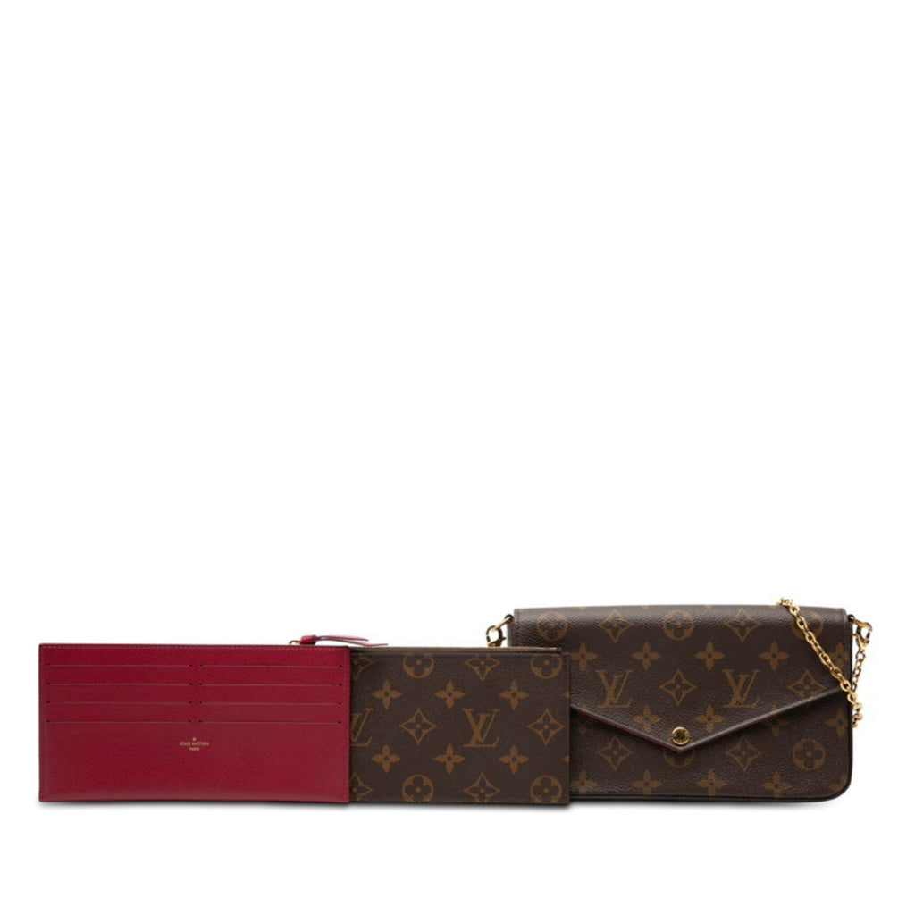 Louis Vuitton Brown Fuchsia Pvc Pochette Shoulder Bag