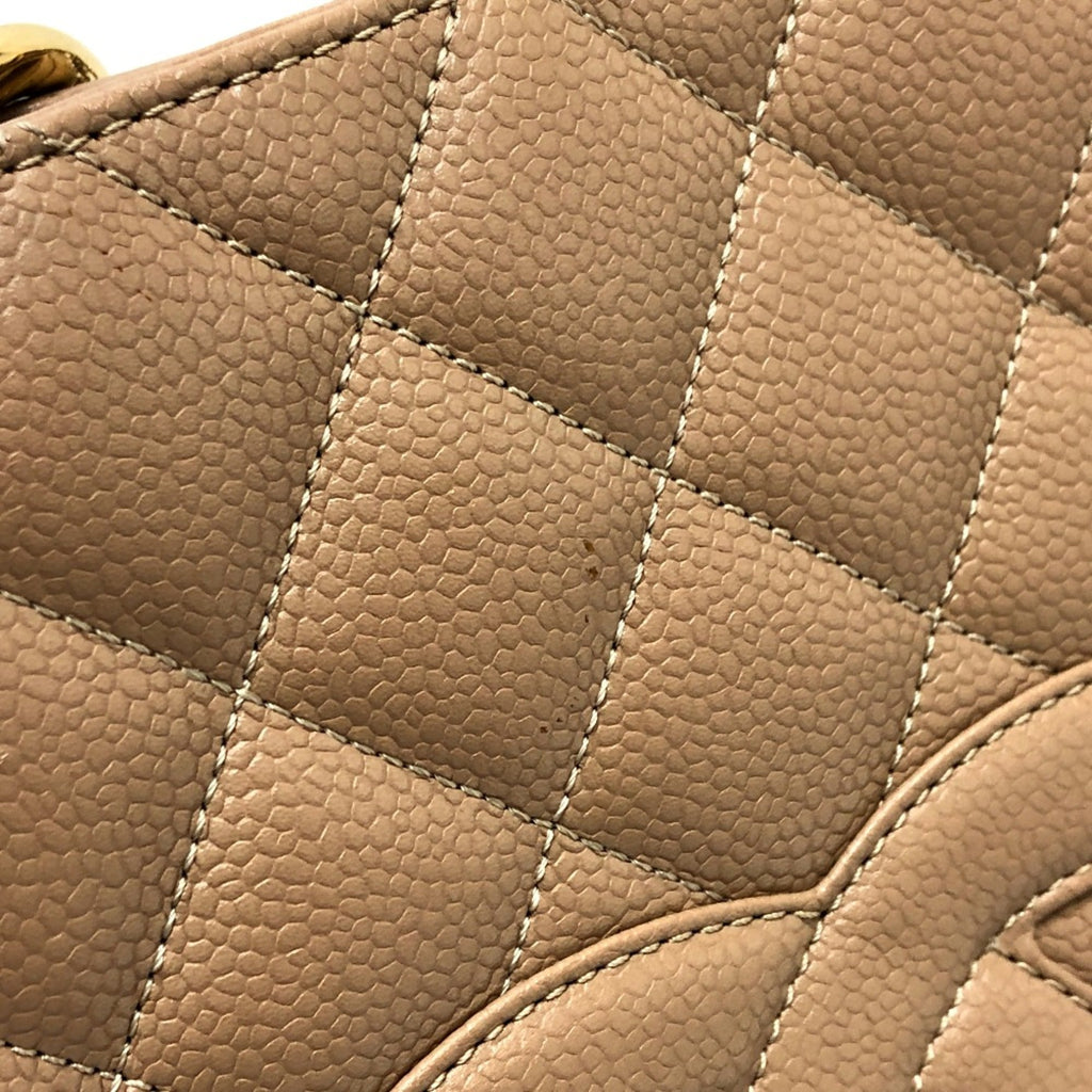 Chanel Beige Leather Shoulder Bag