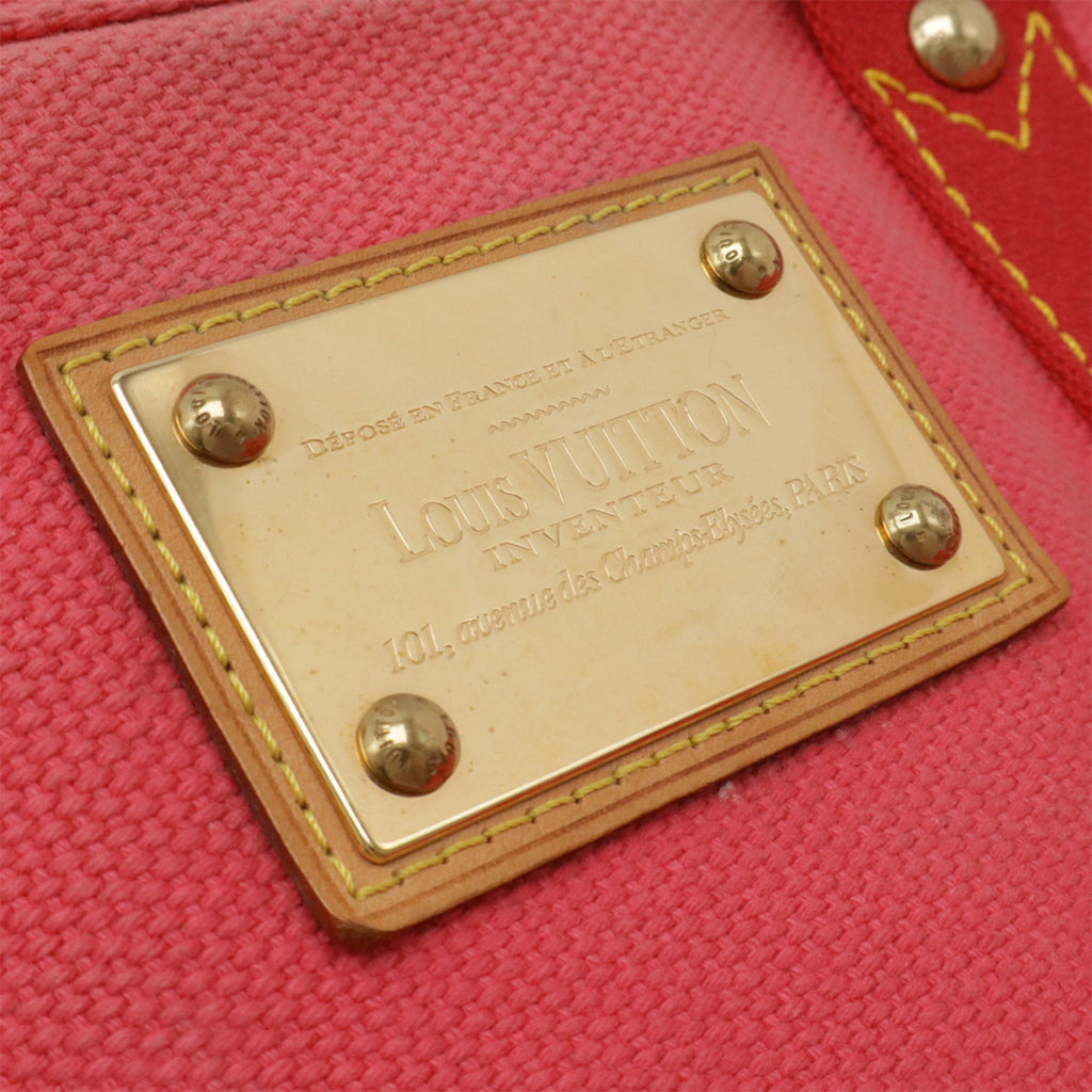 Louis Vuitton Rose Canvas Shoulder Bag Tote Bag