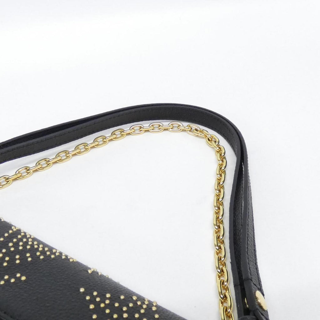 Louis Vuitton Black Leather Shoulder Bag