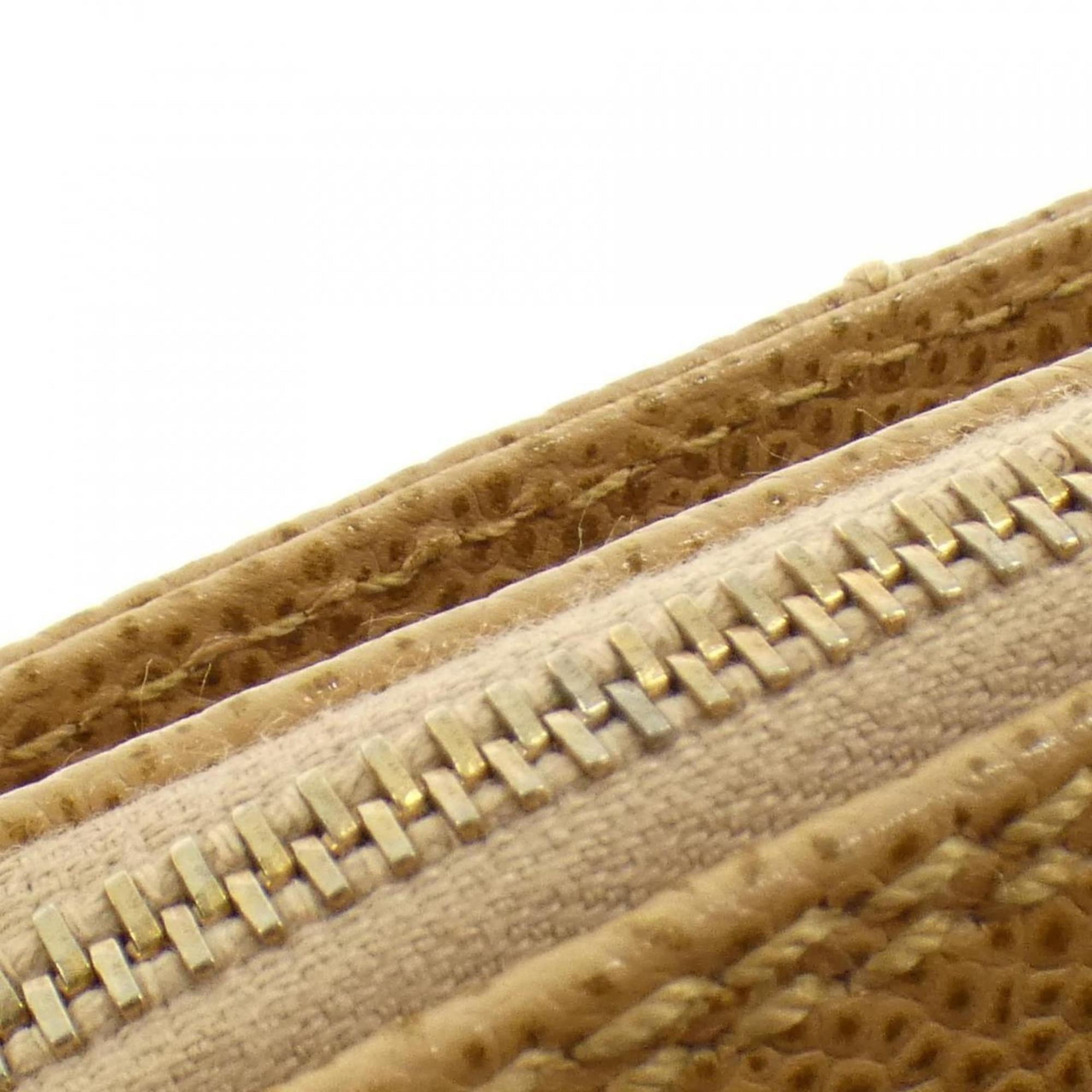 Chanel Beige Grained Calfskin Shoulder Bag