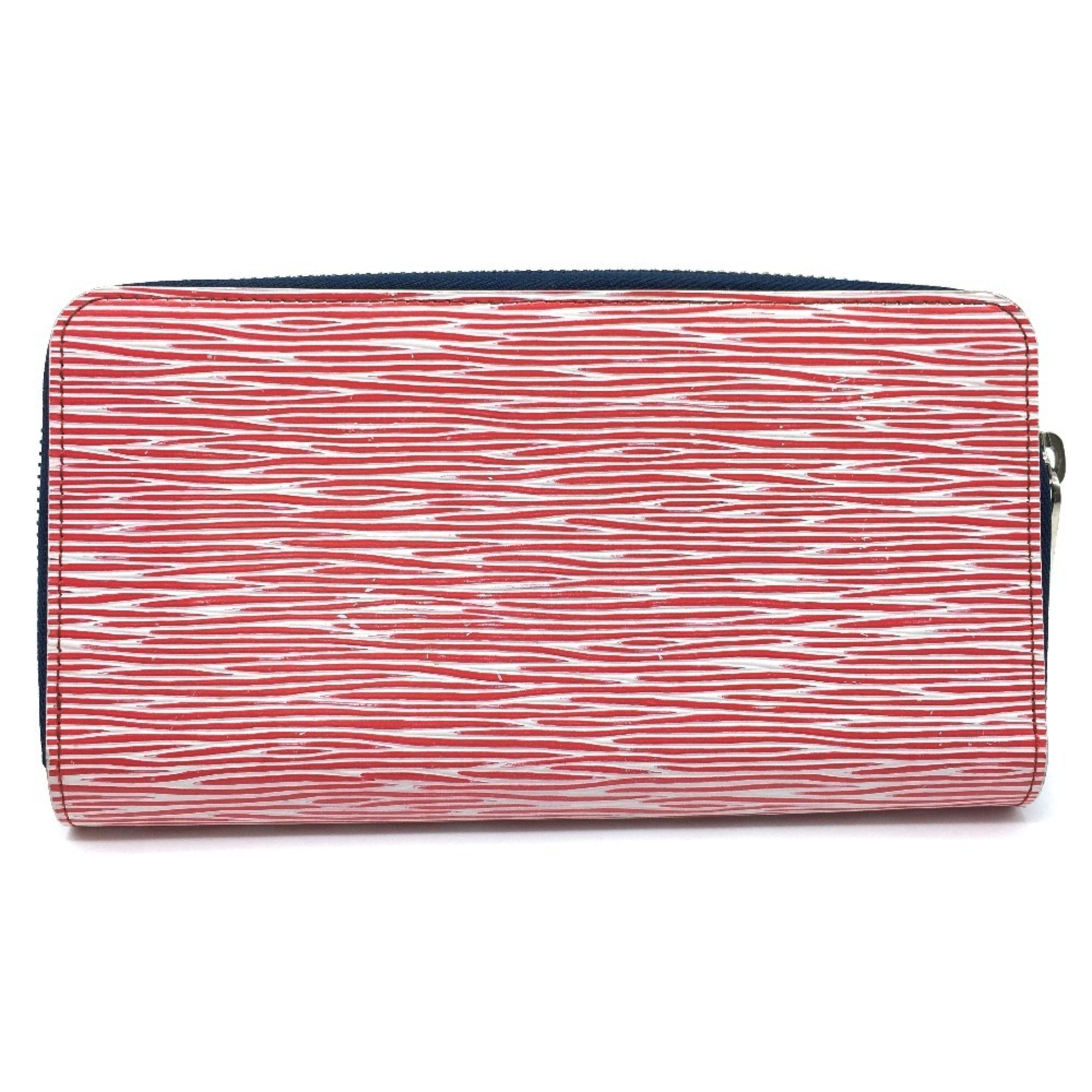 Louis Vuitton Epi Denim Red Color Rouge Epi Leather Long Wallet