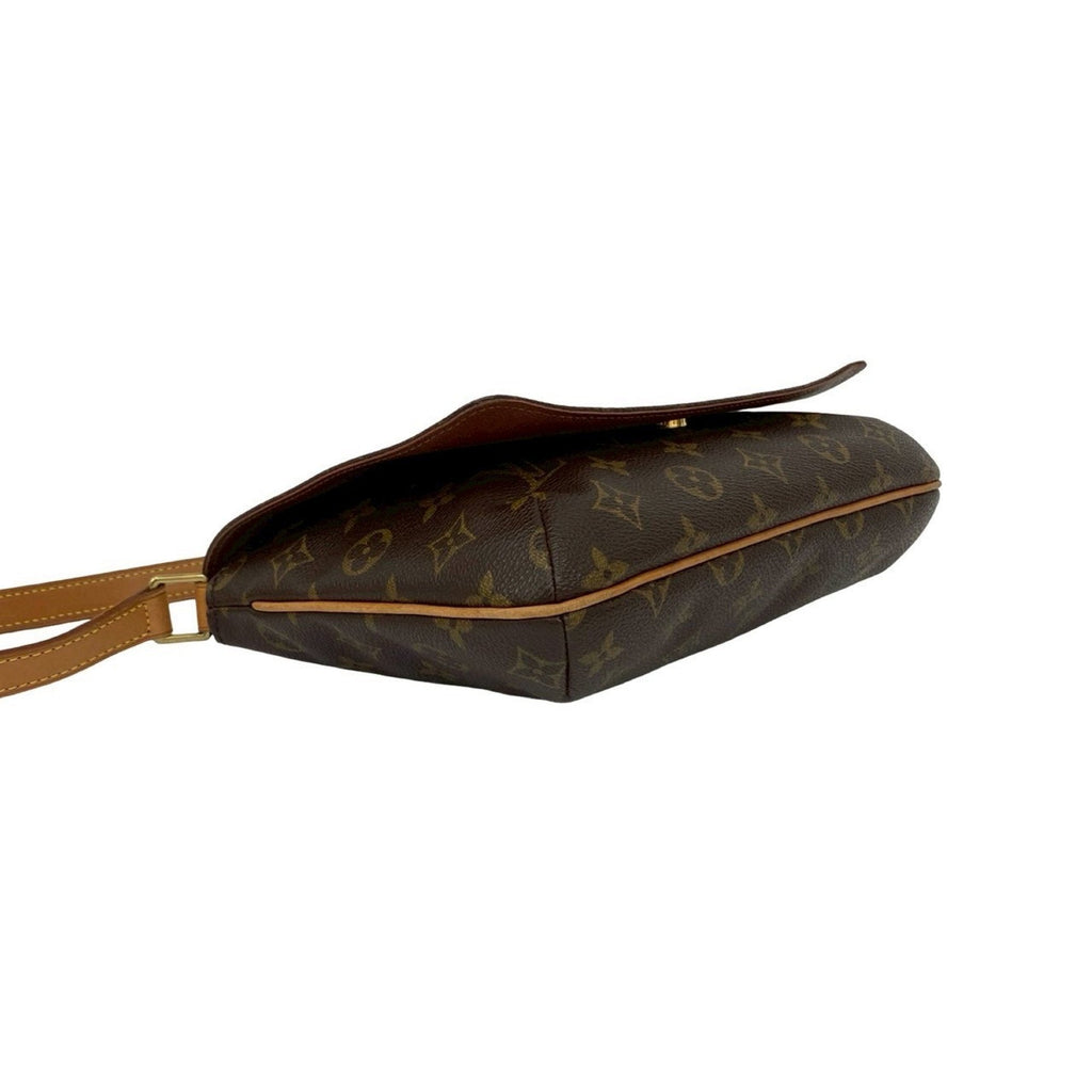 Louis Vuitton Brown Leather Pvc Shoulder Bag