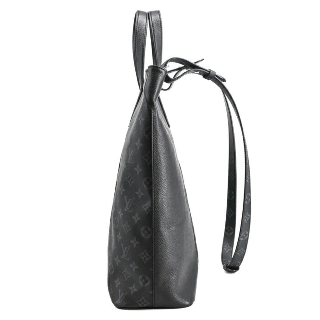 Louis Vuitton Black Noir Taigarama Handbag Shoulder Bag Tote Bag