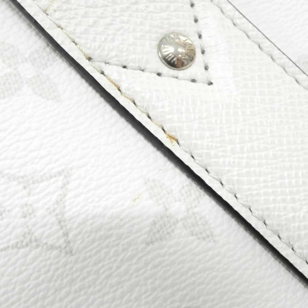 Louis Vuitton White Coated Canvas Leather Handbag