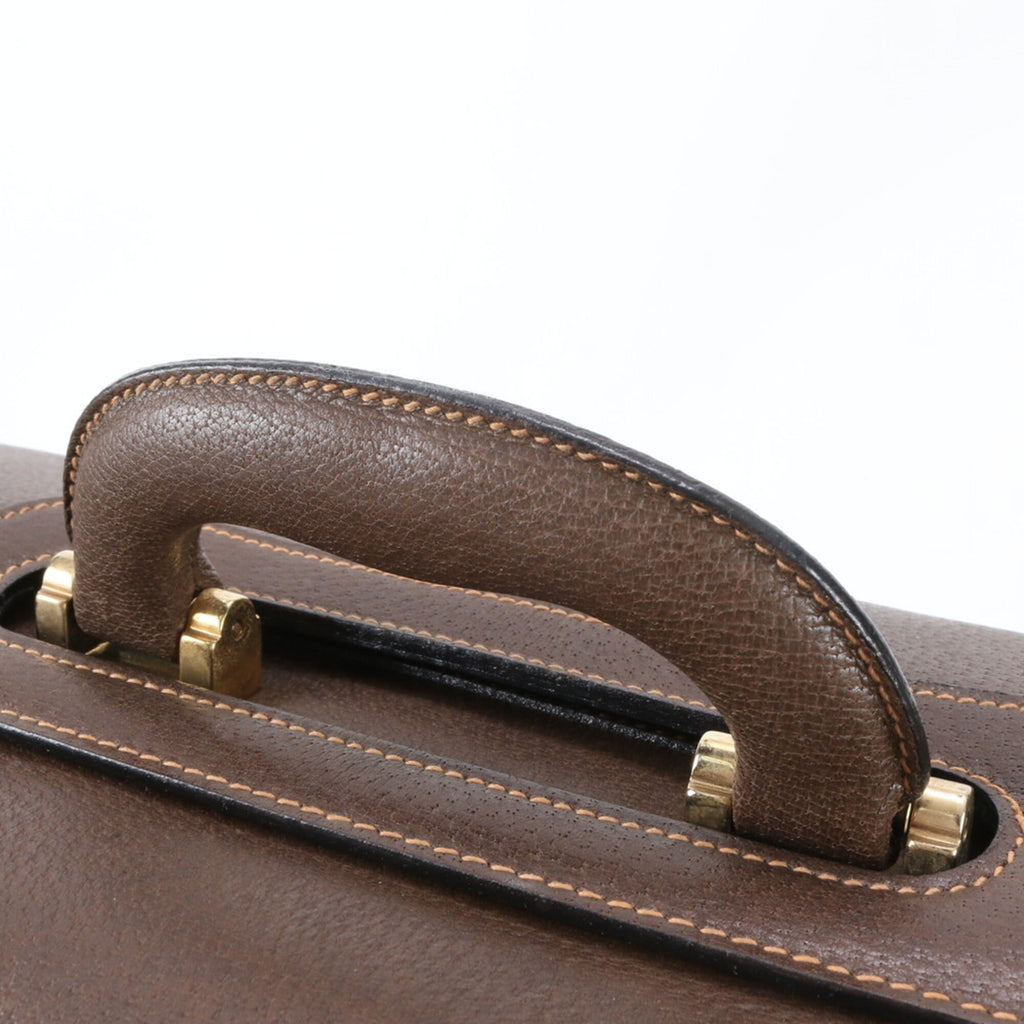 Gucci Brown Leather Handbag (Pre-Owned)