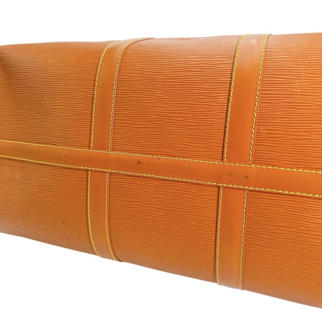 Louis Vuitton Brown Gold Cipango Epi Leather Boston Bag