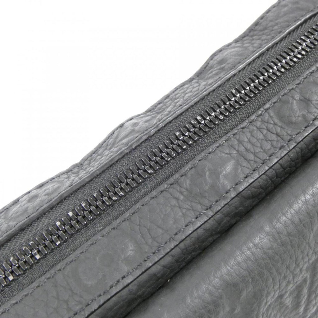 Louis Vuitton Black Leather Messenger Bag Shoulder Bag