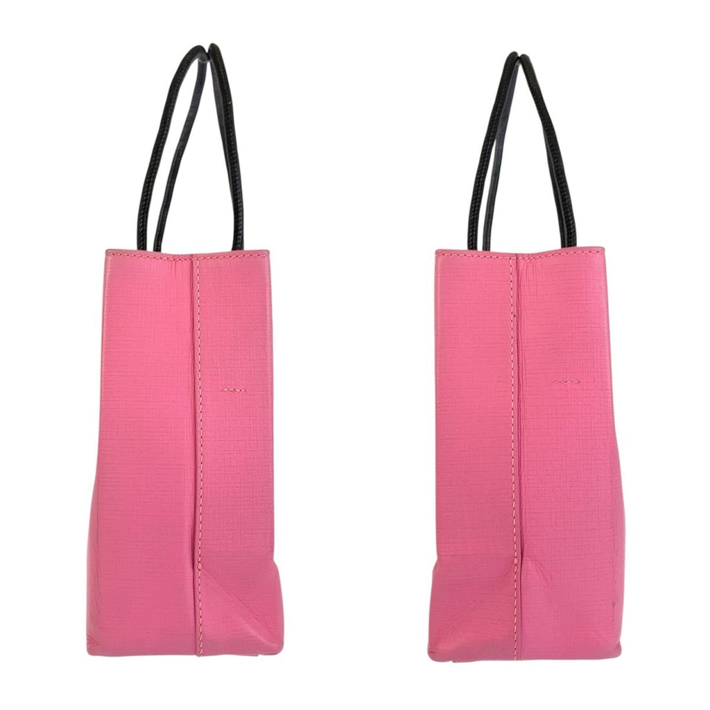 Balenciaga Black Pink Leather Shoulder Bag Tote