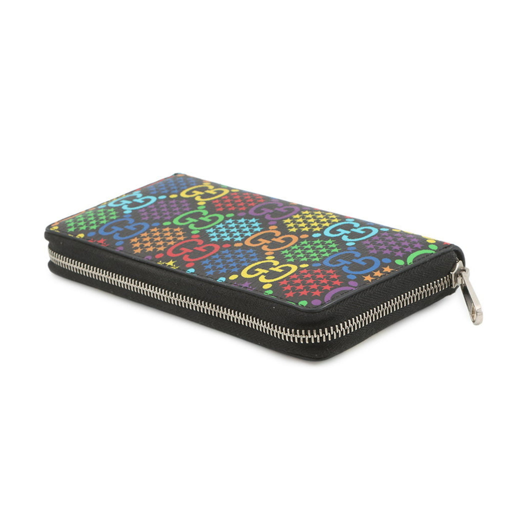 Gucci Black Multi-Color Long Wallet (Bi-Fold) (Pre-Owned)