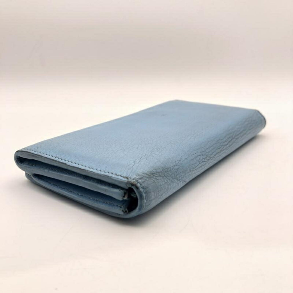 Balenciaga Light Blue Long Wallet (Bi-Fold)