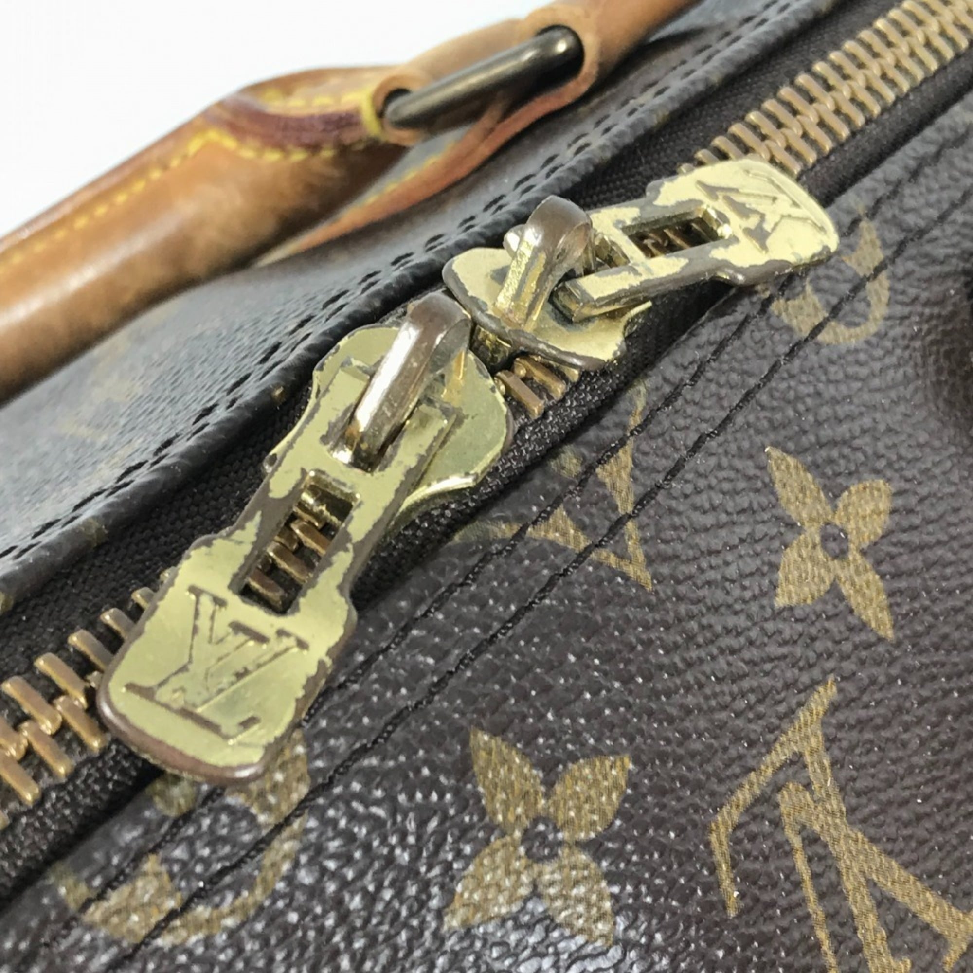 Louis Vuitton Brown Monogram Boston Bag Handbag Shoulder Bag