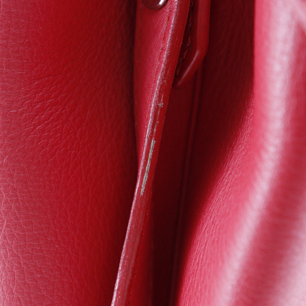 Fendi Red Color Leather Handbag