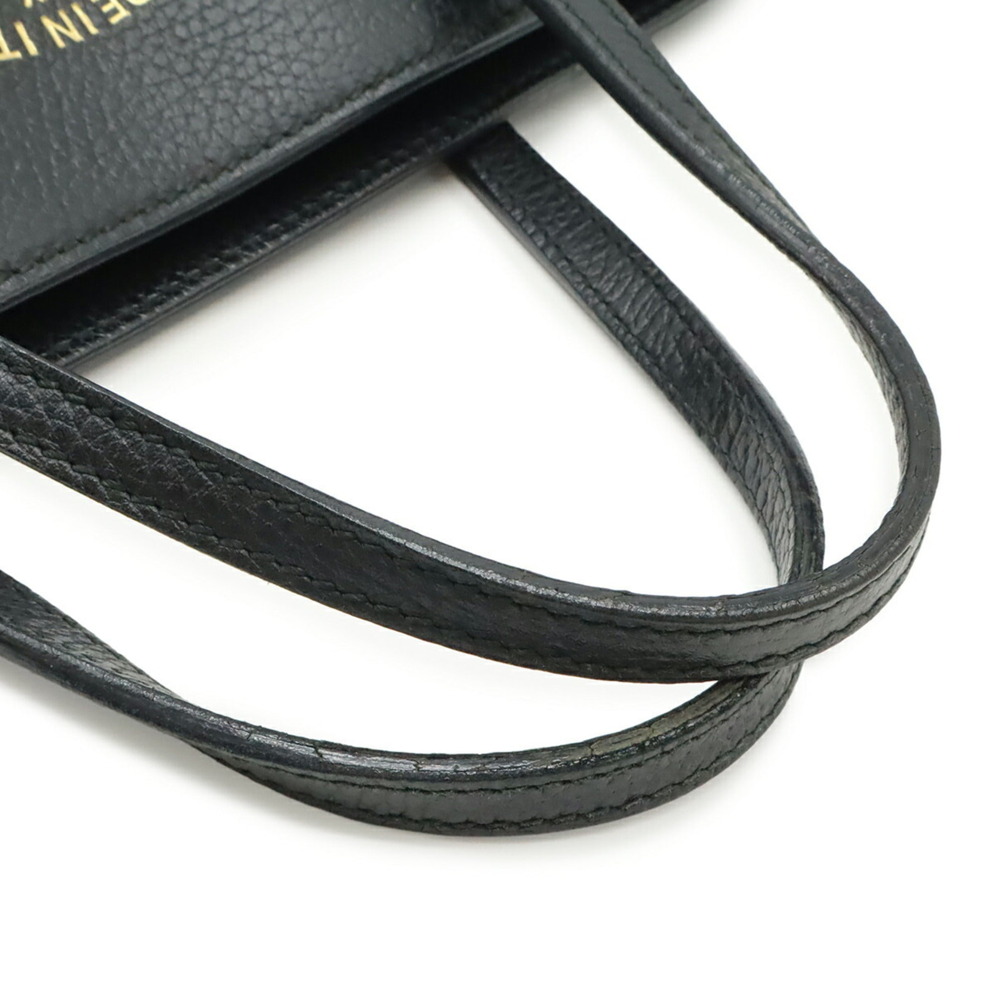 Gucci Black Leather Shoulder Bag Tote Bag (Pre-Owned)