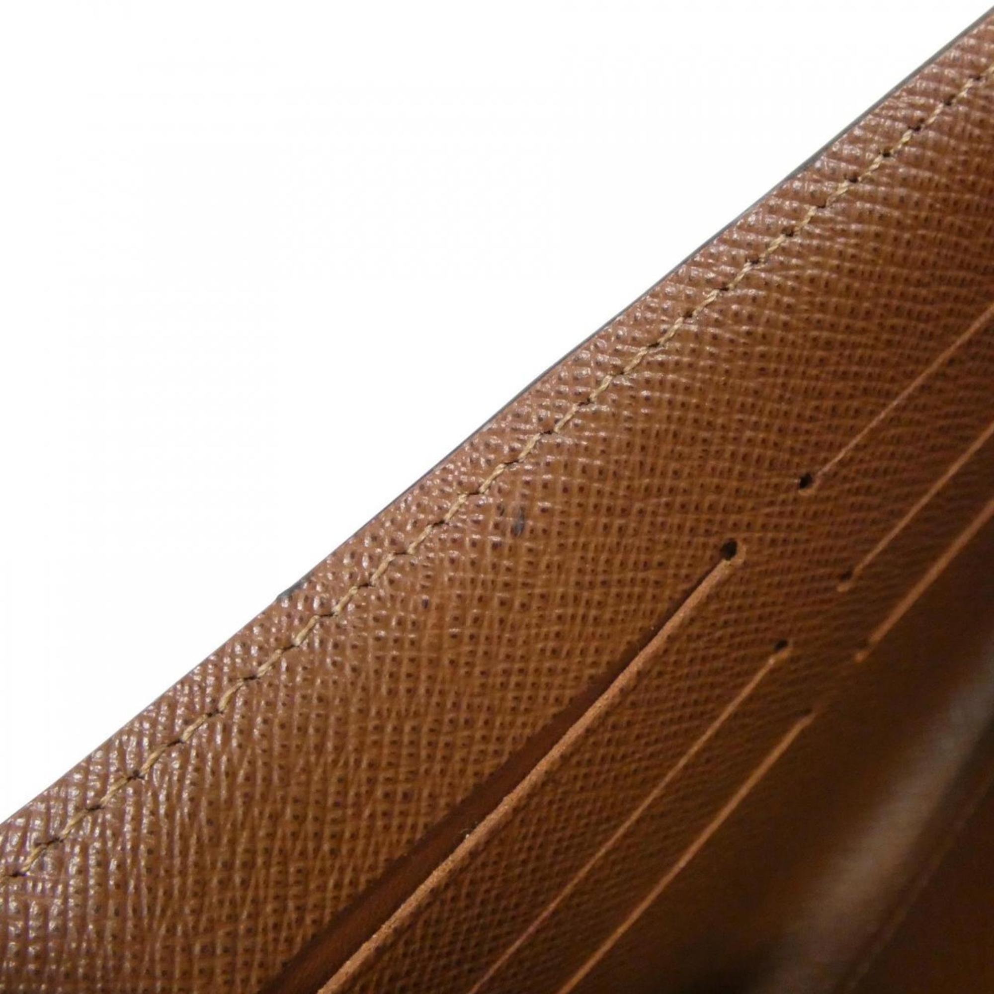 Louis Vuitton Monogram Marron Coated Canvas Long Wallet