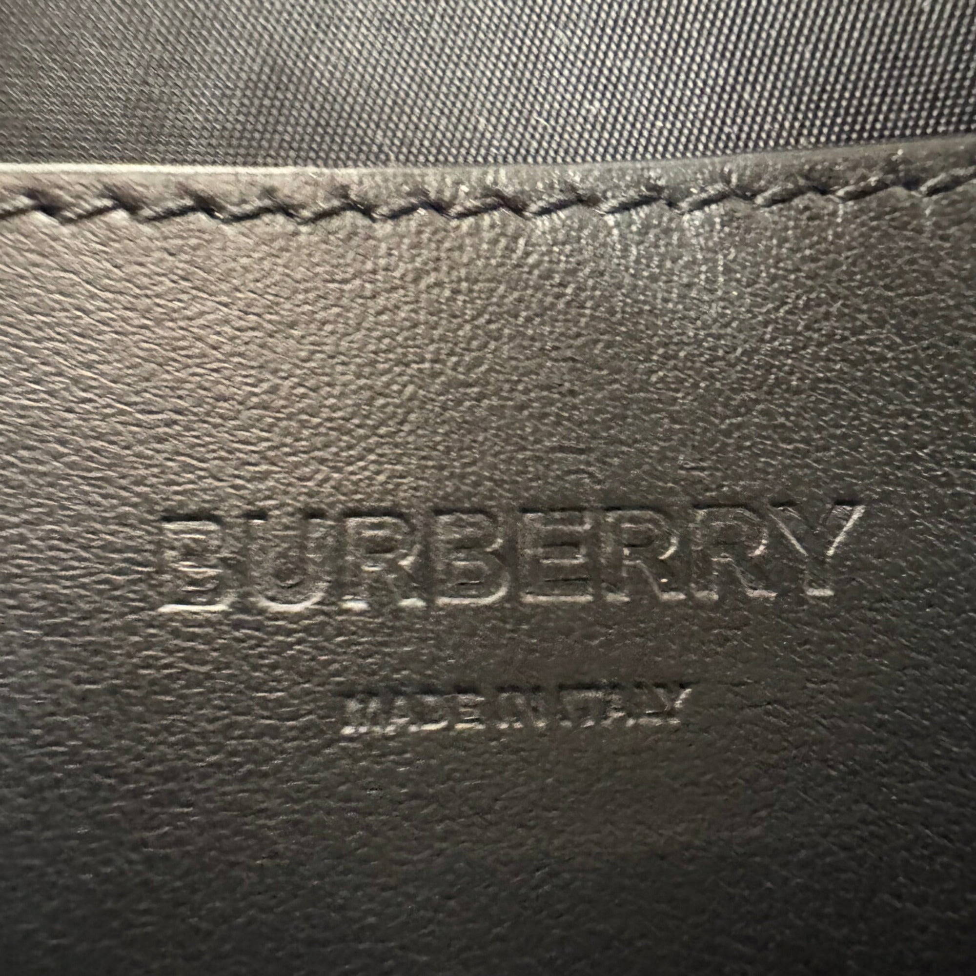 Burberry Metallic Silver Canvas Leather Shoulder Bag Sling Bag