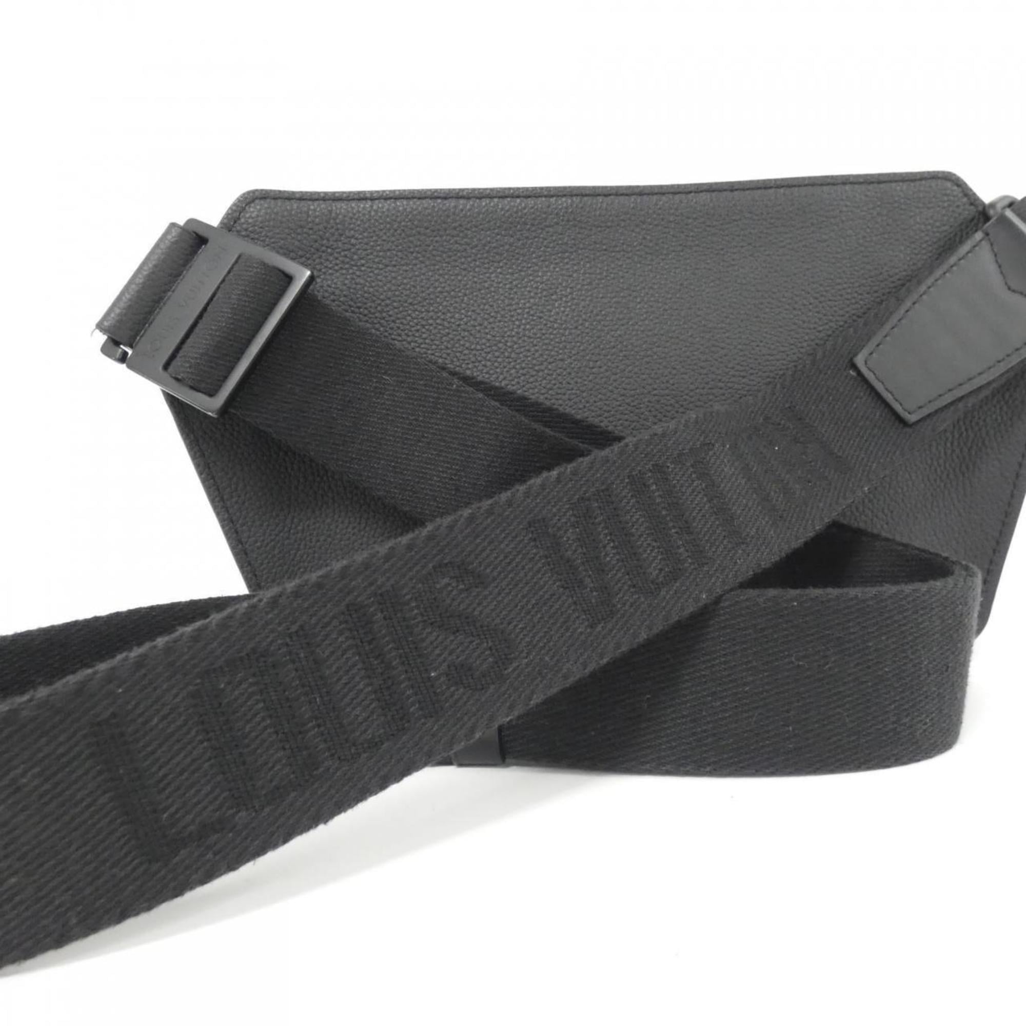 Louis Vuitton Black Leather Shoulder Bag