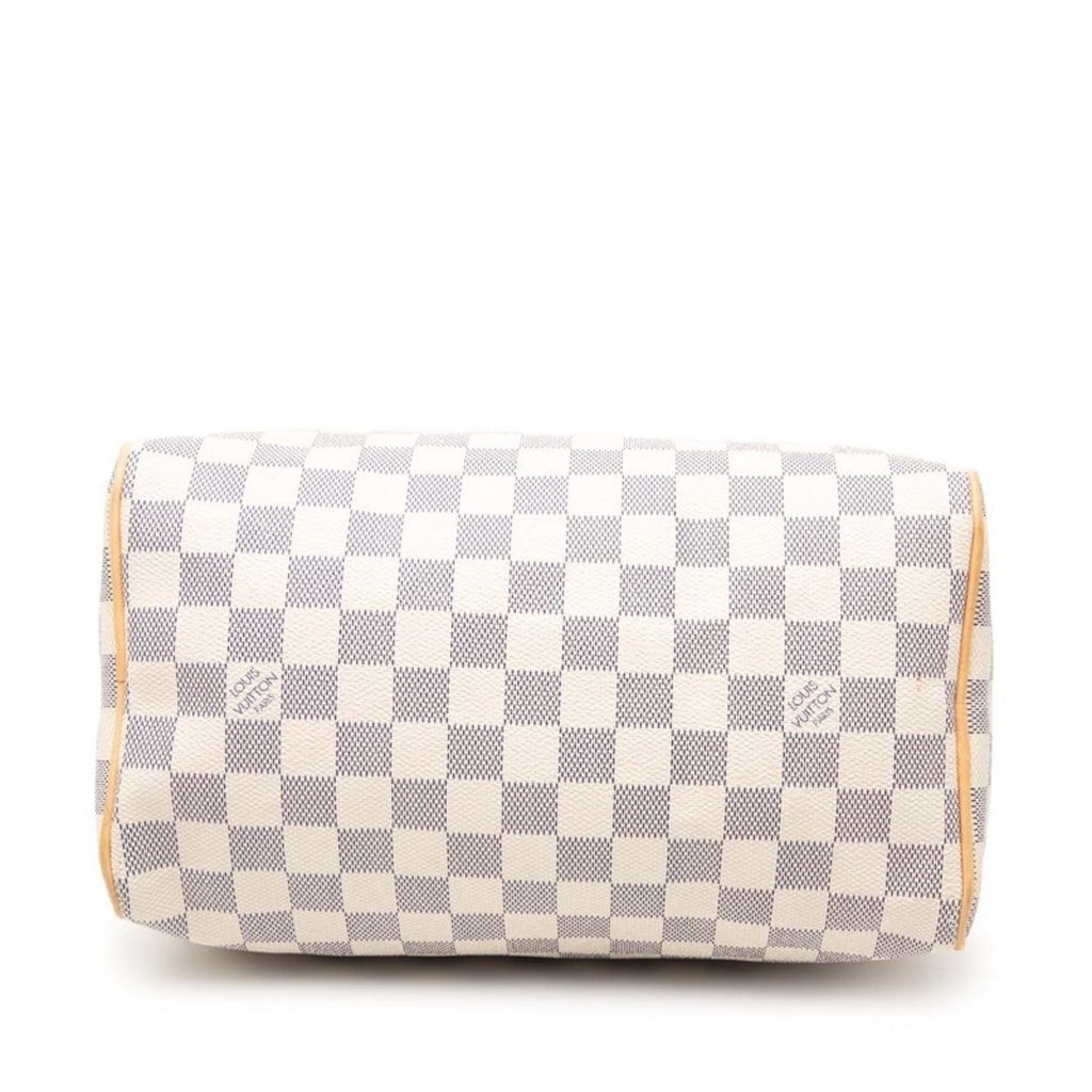 Louis Vuitton White Pvc Leather Boston Bag Handbag