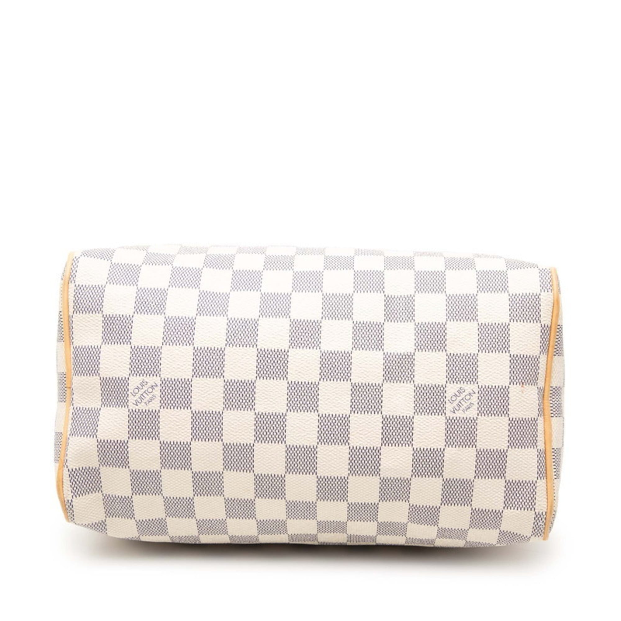 Louis Vuitton White Pvc Leather Boston Bag Handbag