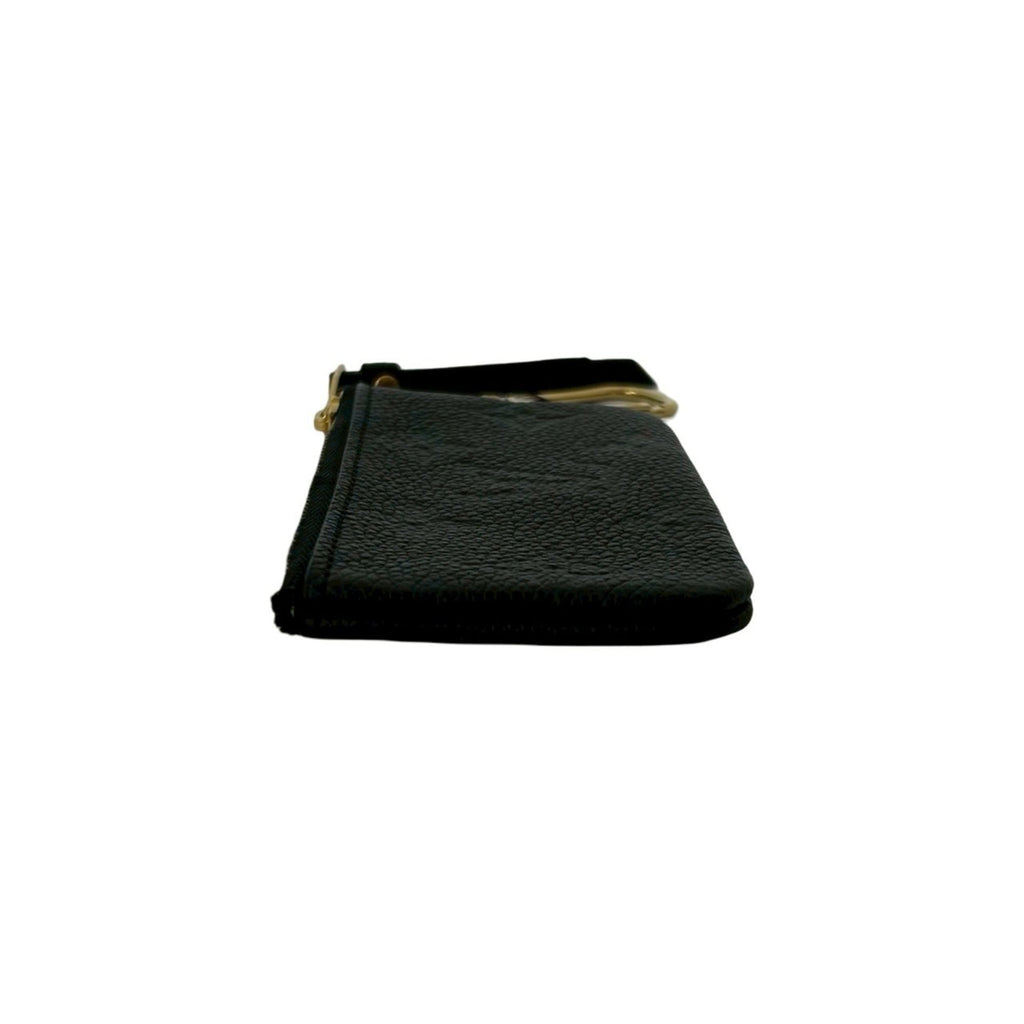 Louis Vuitton Black Leather Coin Purse/Coin Case