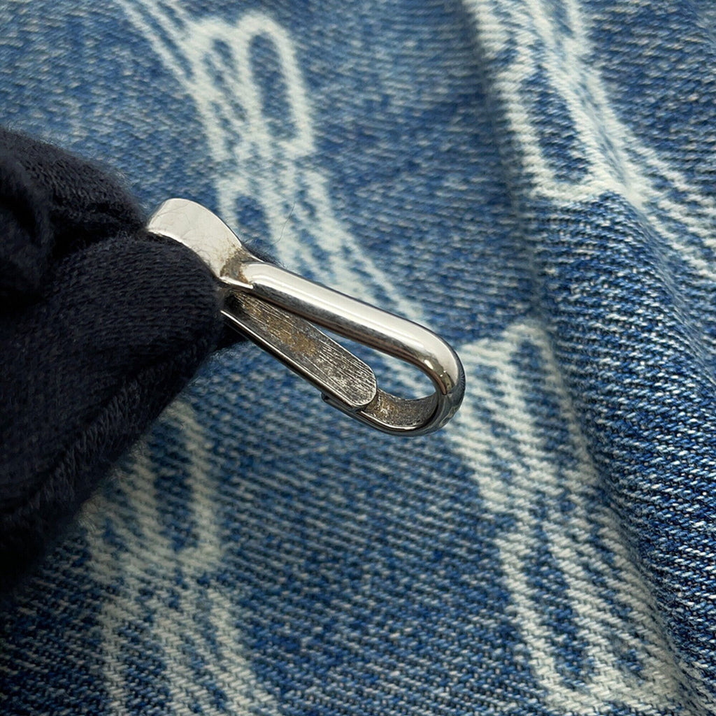 Balenciaga Blue White Denim Handbag Shoulder
