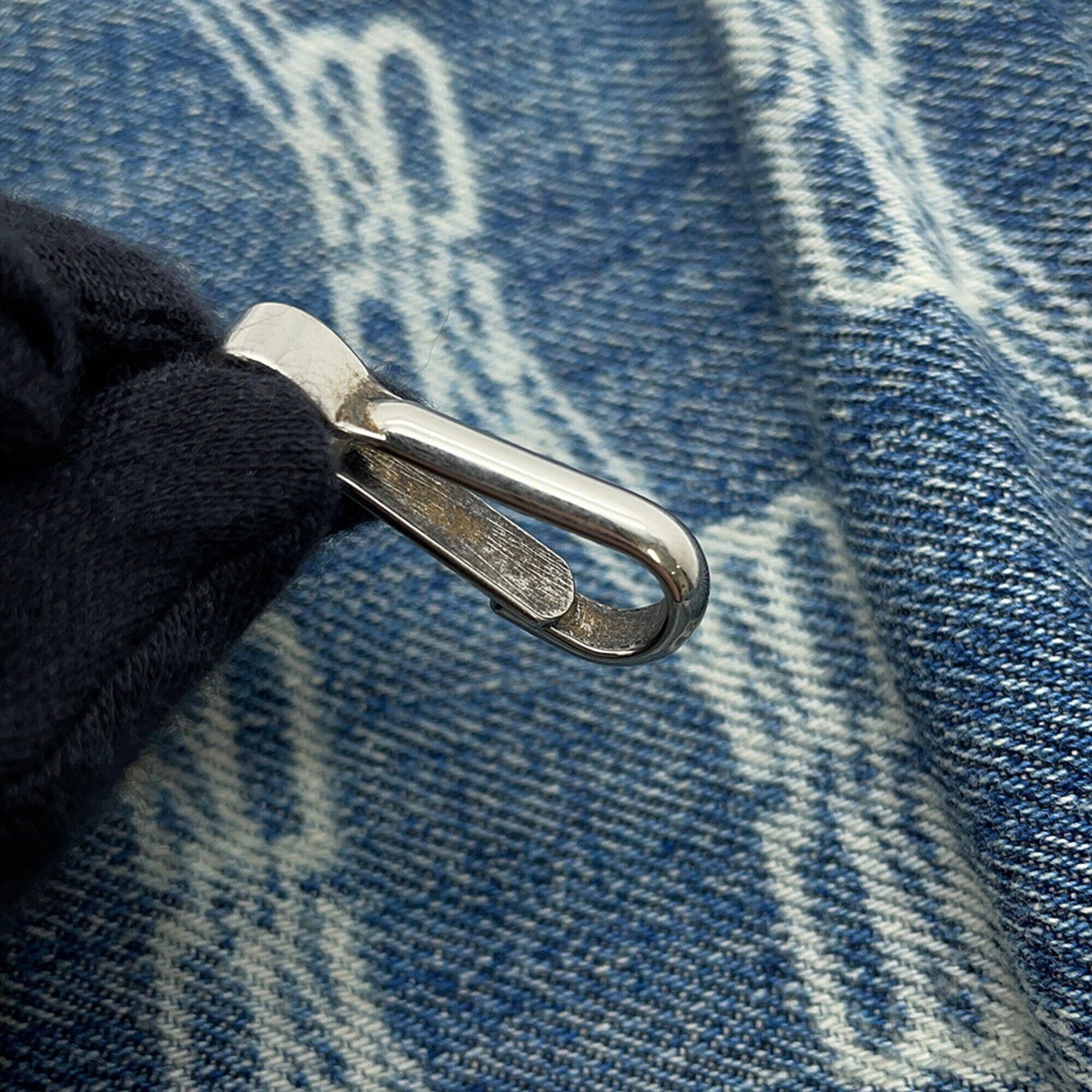 Balenciaga Blue White Denim Handbag Shoulder
