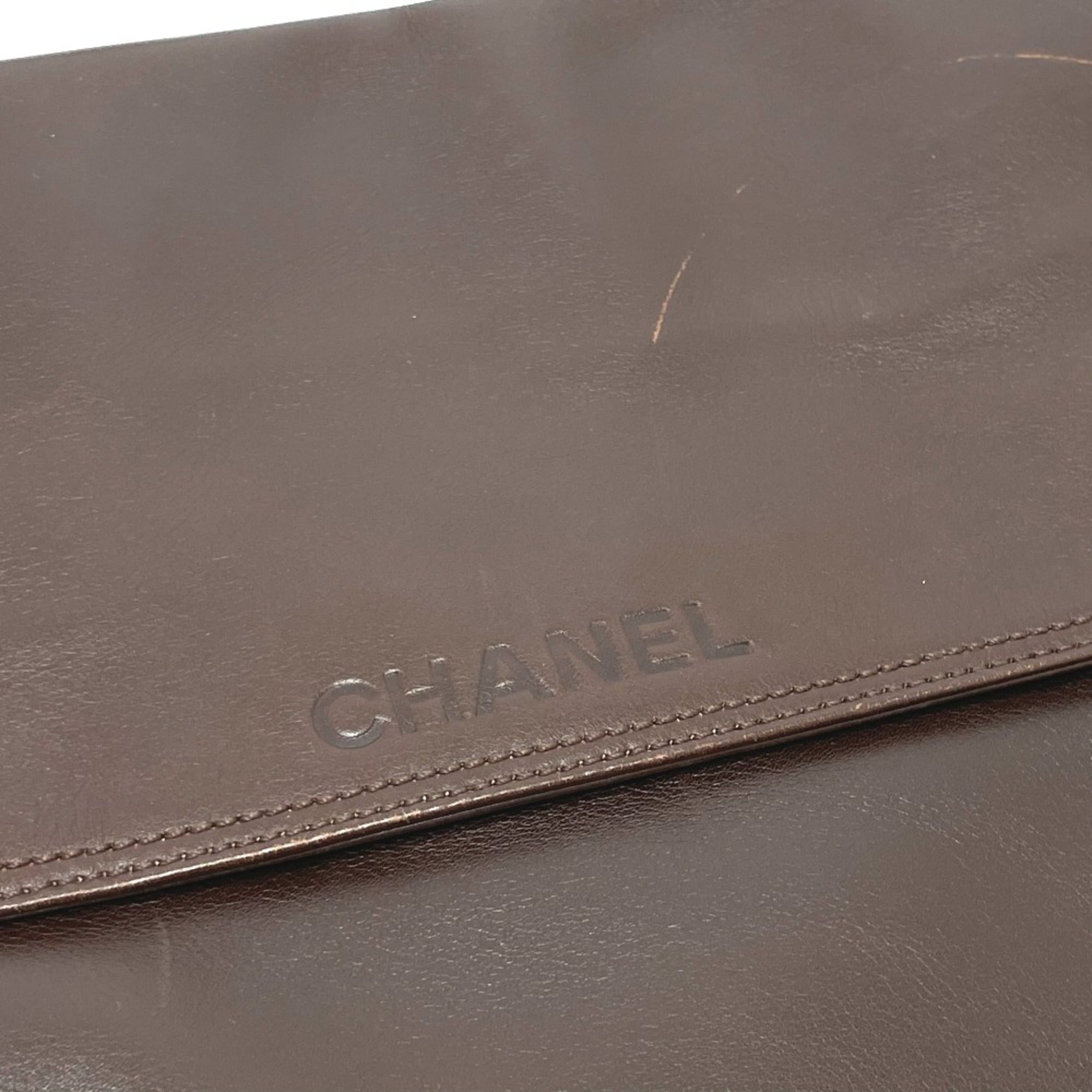 Chanel Brown Leather Shoulder Bag