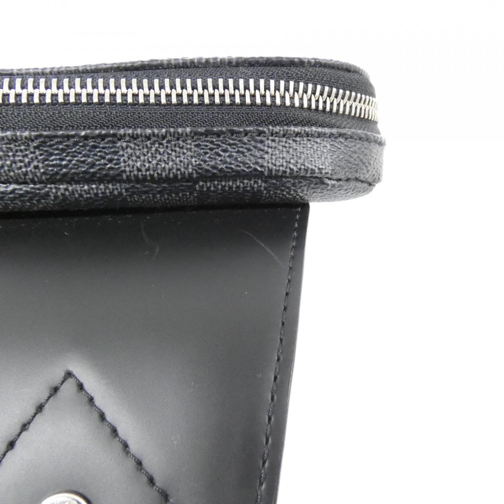 Louis Vuitton Dark Gray Gray Coated Canvas Shoulder Bag