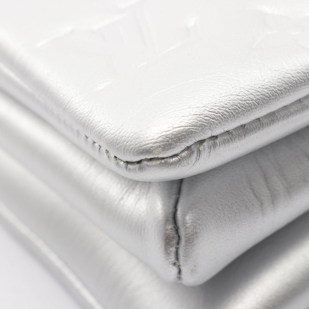 Louis Vuitton Silver Leather Shoulder Bag