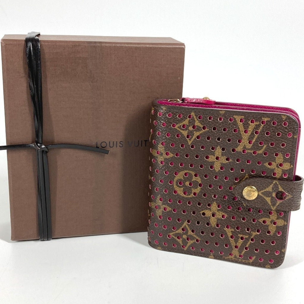 Louis Vuitton Monogram Fuchsia Pink Monogram Pink Monogram Perforated Wallet