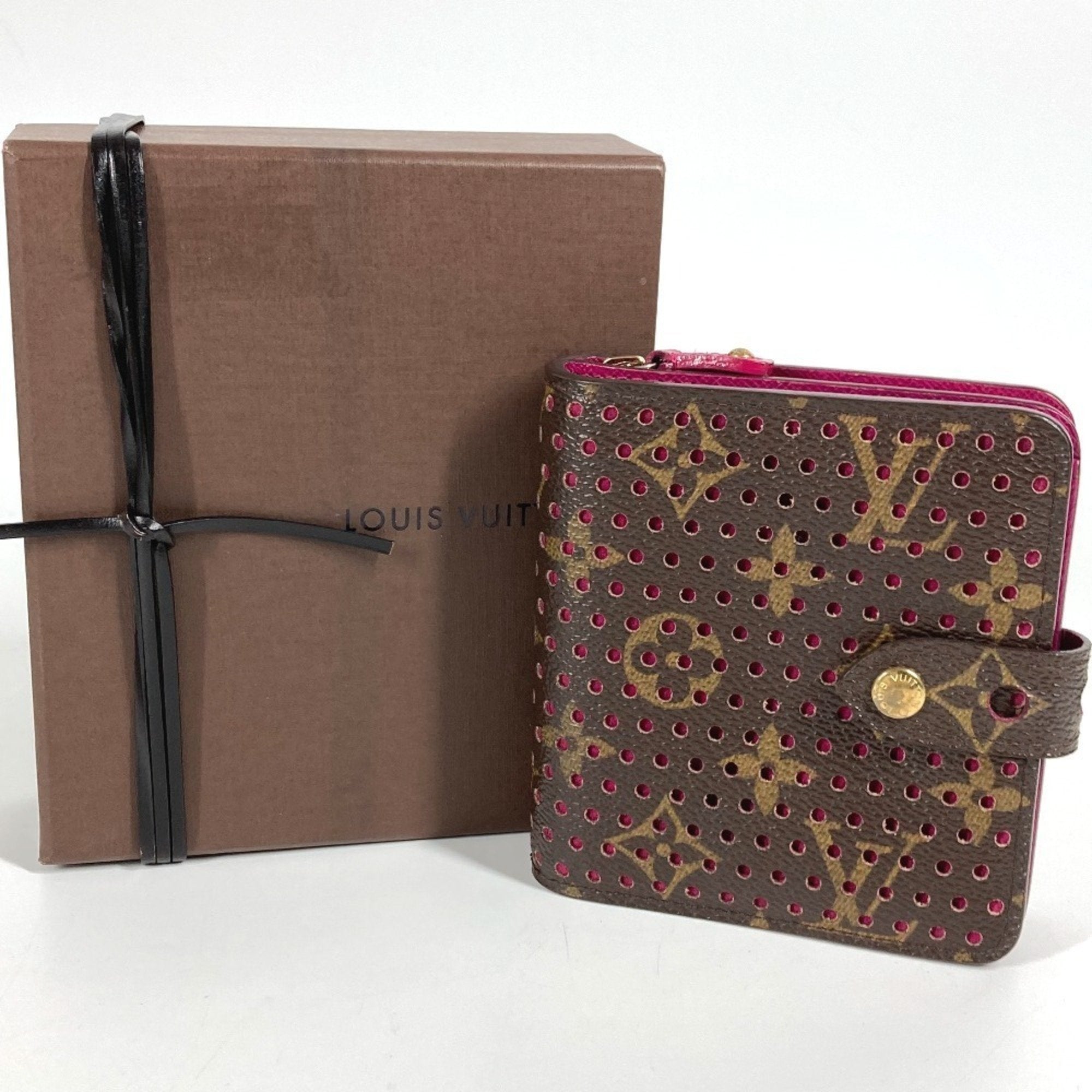 Louis Vuitton Monogram Fuchsia Pink Monogram Pink Monogram Perforated Wallet