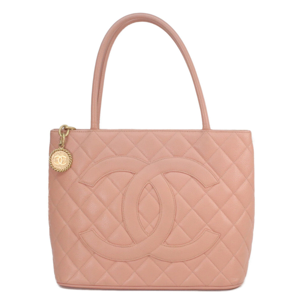 Chanel Pink Grained Calfskin Tote Bag