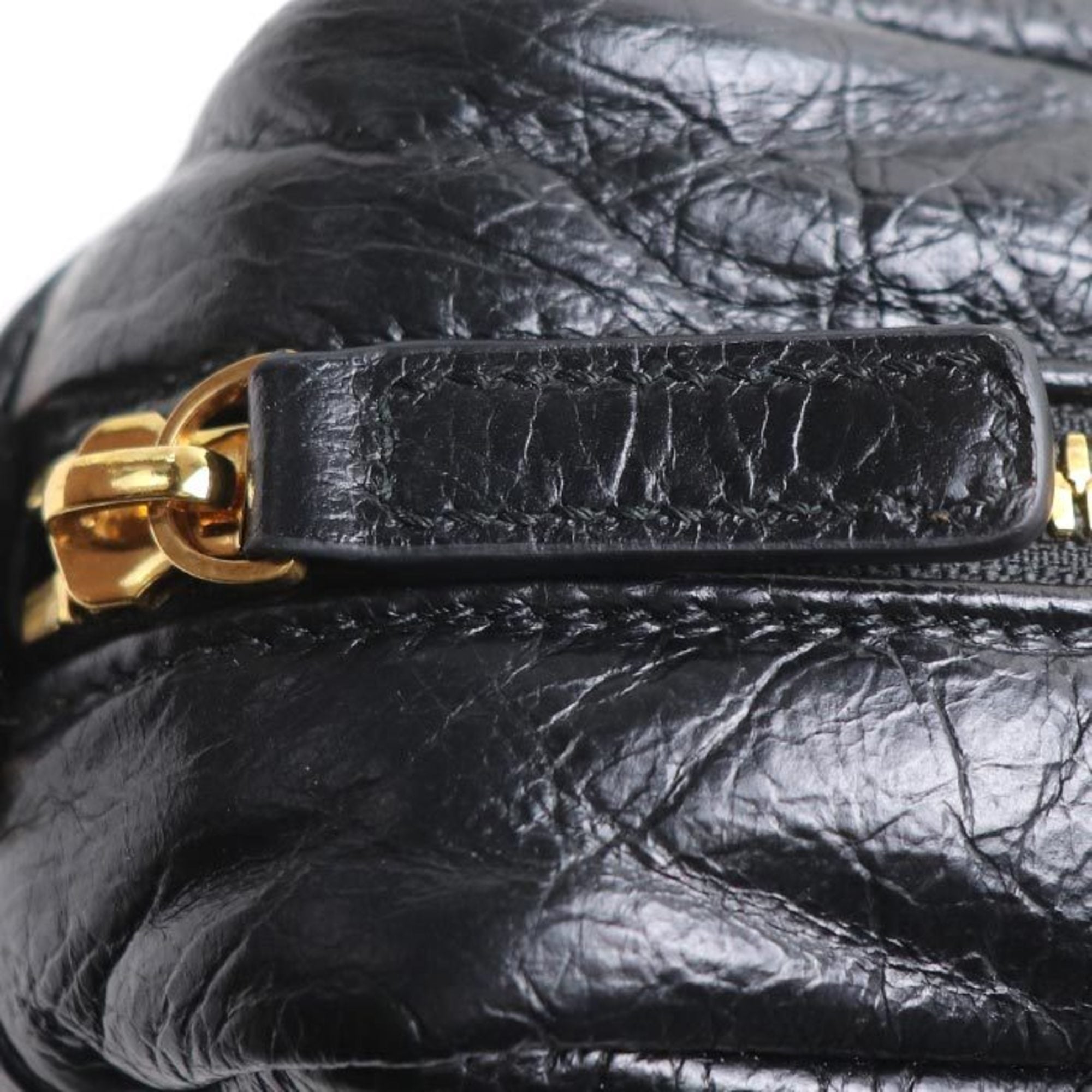 Balenciaga Black Leather Shoulder