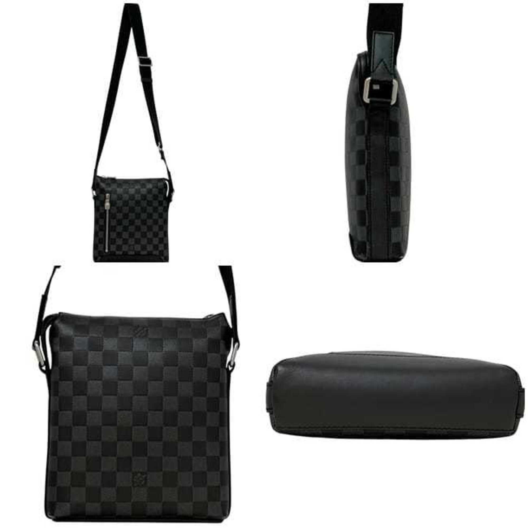Louis Vuitton Black Damier Infini Leather Shoulder Bag