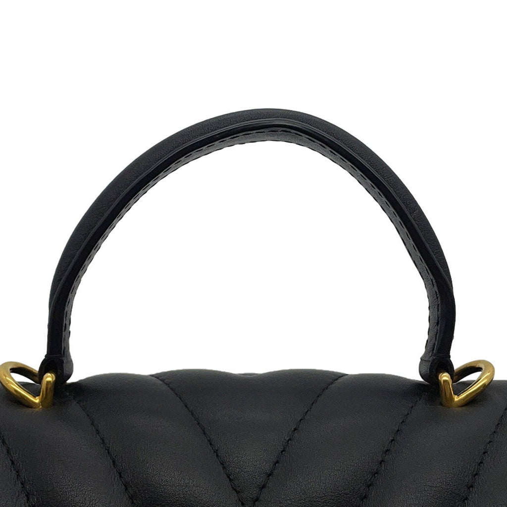 Louis Vuitton Black Noir Exotic Leather Handbag Shoulder Bag