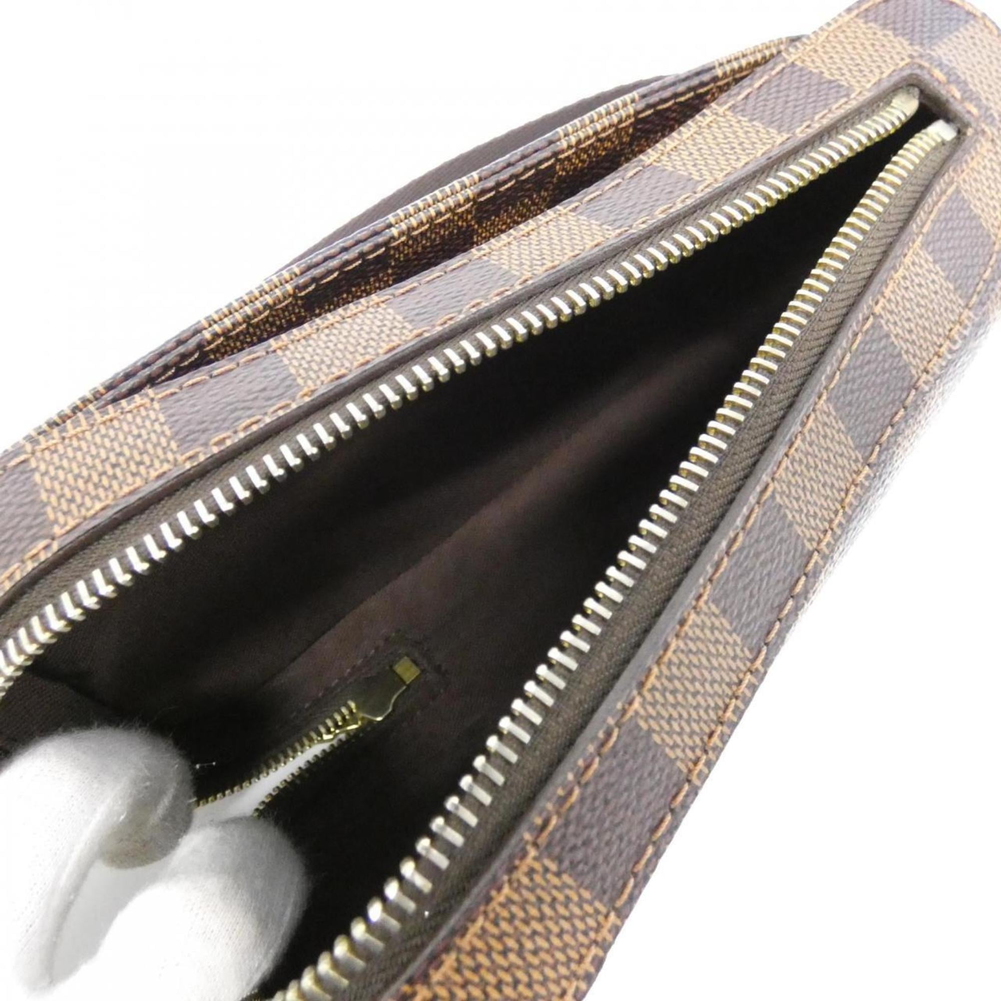 Louis Vuitton Brown Coated Canvas Shoulder Bag