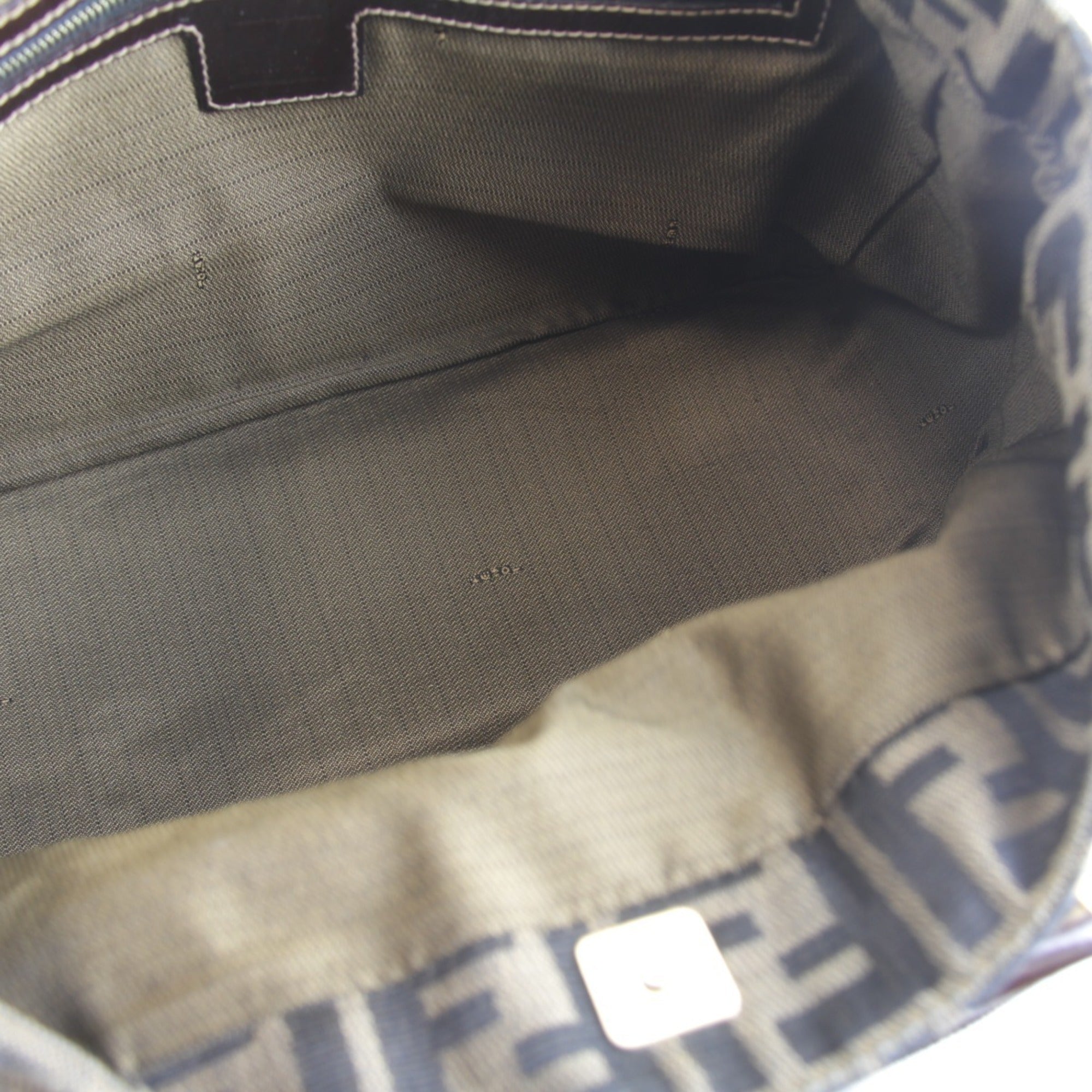 Fendi Khaki Canvas Handbag