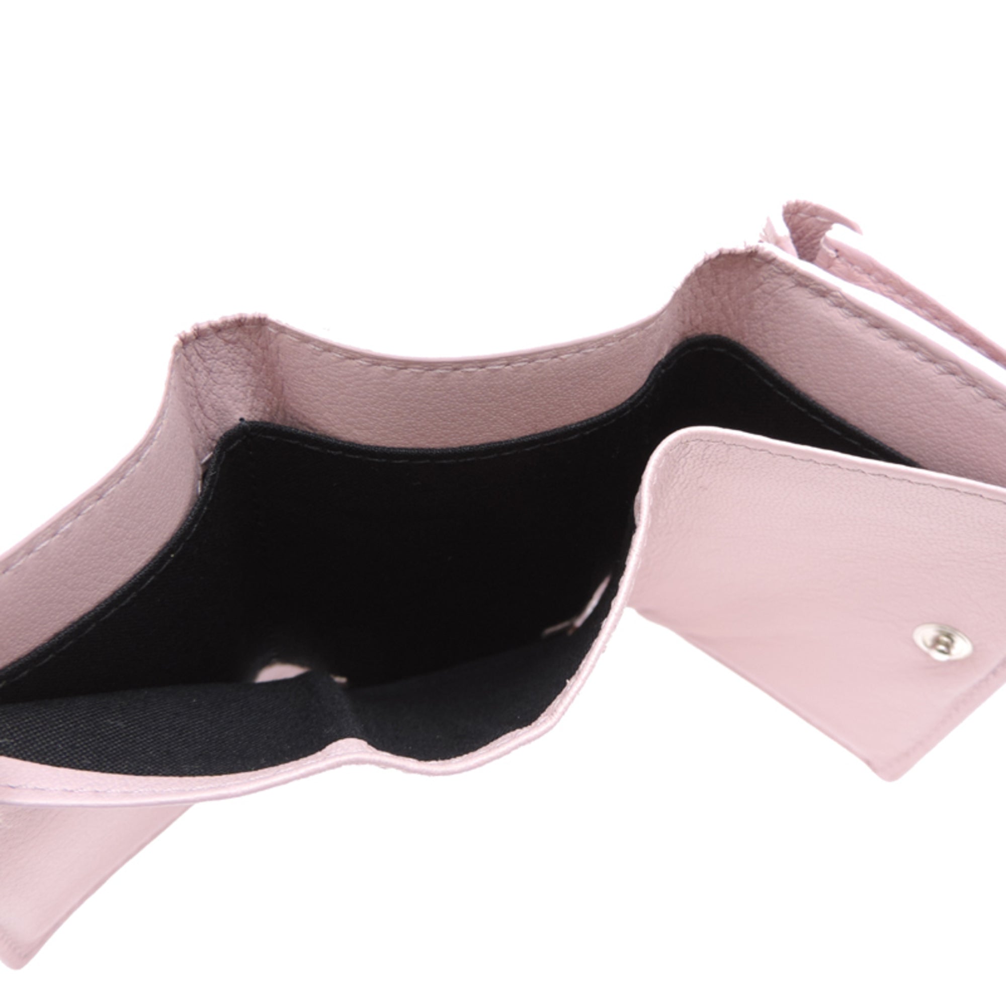 Balenciaga Pink Leather Wallet (Tri-Fold)