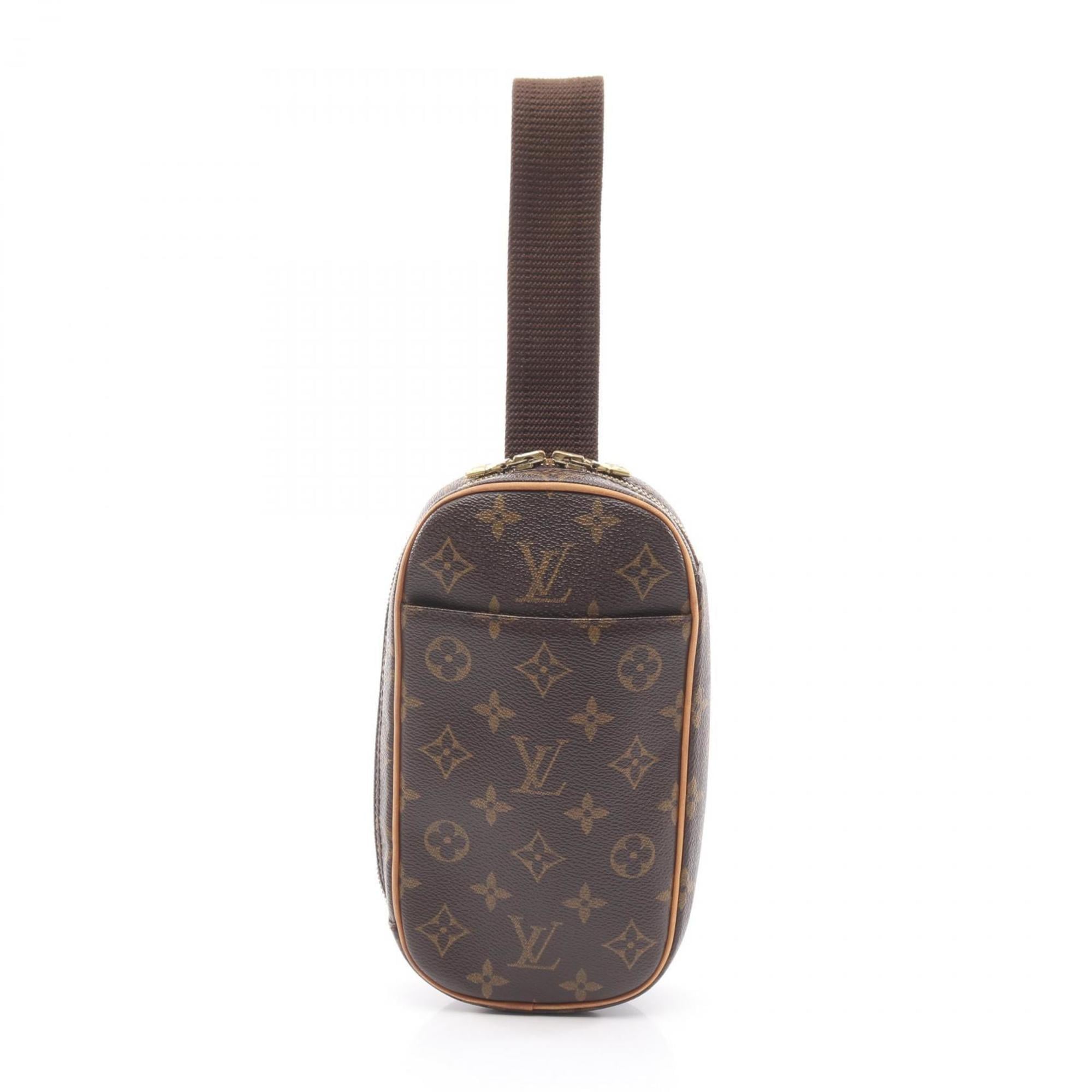 Louis Vuitton Brown Coated Canvas Leather Fanny Pack Handbag