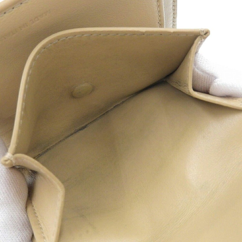 Celine Beige Leather Wallet (Tri-Fold)