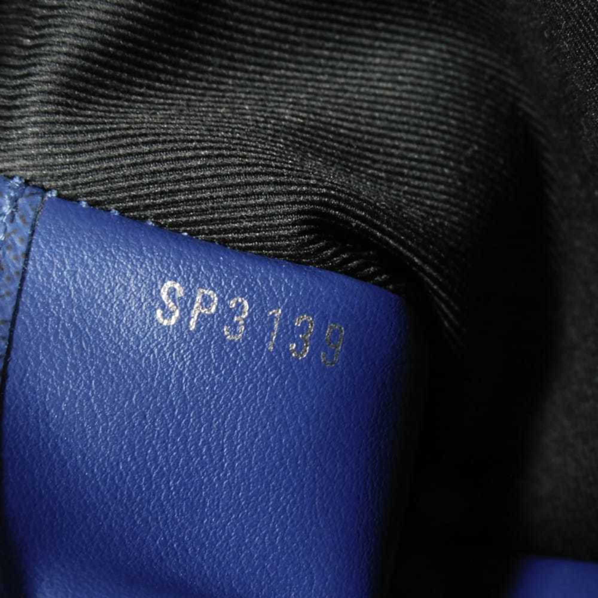 Louis Vuitton Blue Cobalt Monogram Monogram Cobalt Taiga Leather Leather Canvas Monogram Pochette Pouch