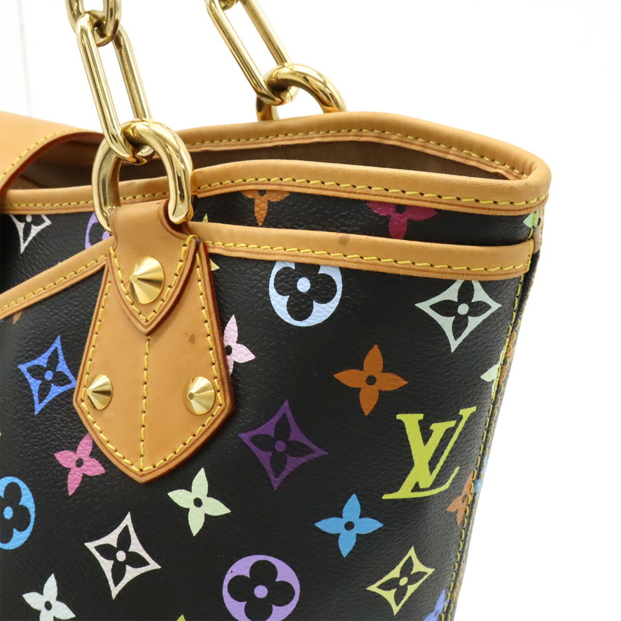 Louis Vuitton Noir Pvc Shoulder Bag Tote Bag