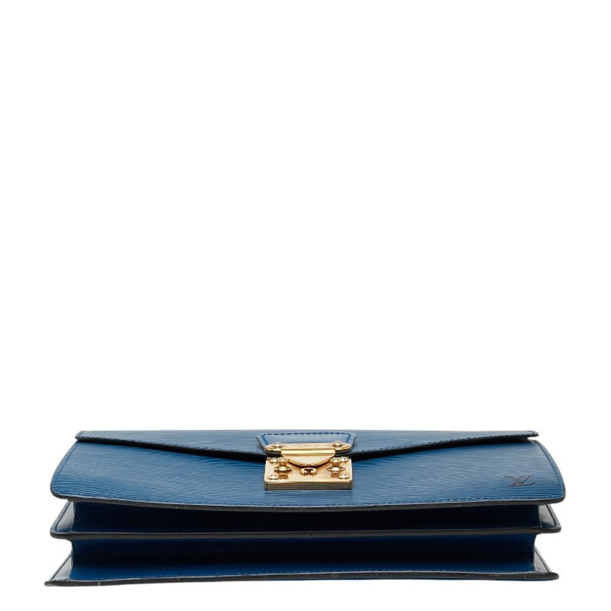 Louis Vuitton Epi Toledo Blue Leather Handbag