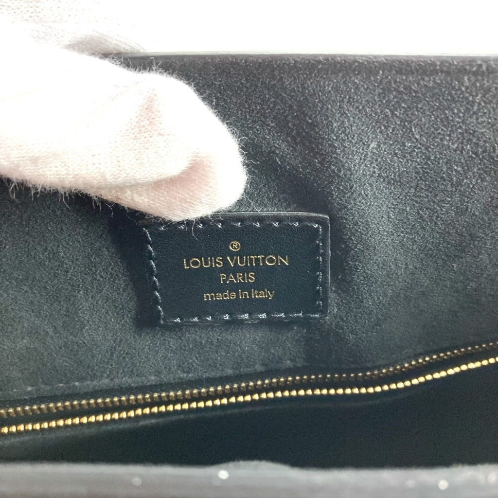 Louis Vuitton Black Epi Leather Handbag Shoulder Bag Tote Bag
