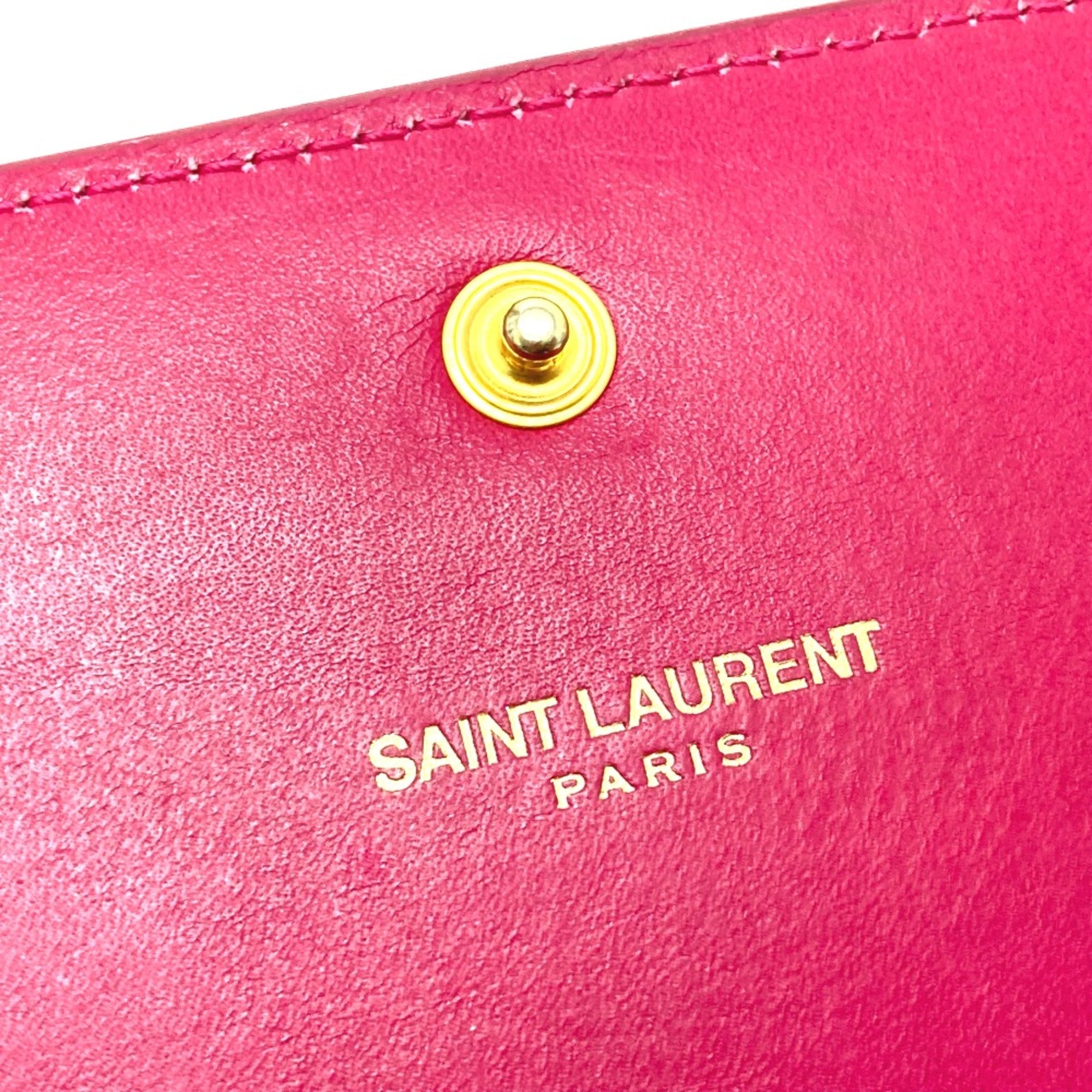 Saint Laurent Pink Other Long Wallet (Bi-Fold) (Pre-Owned)